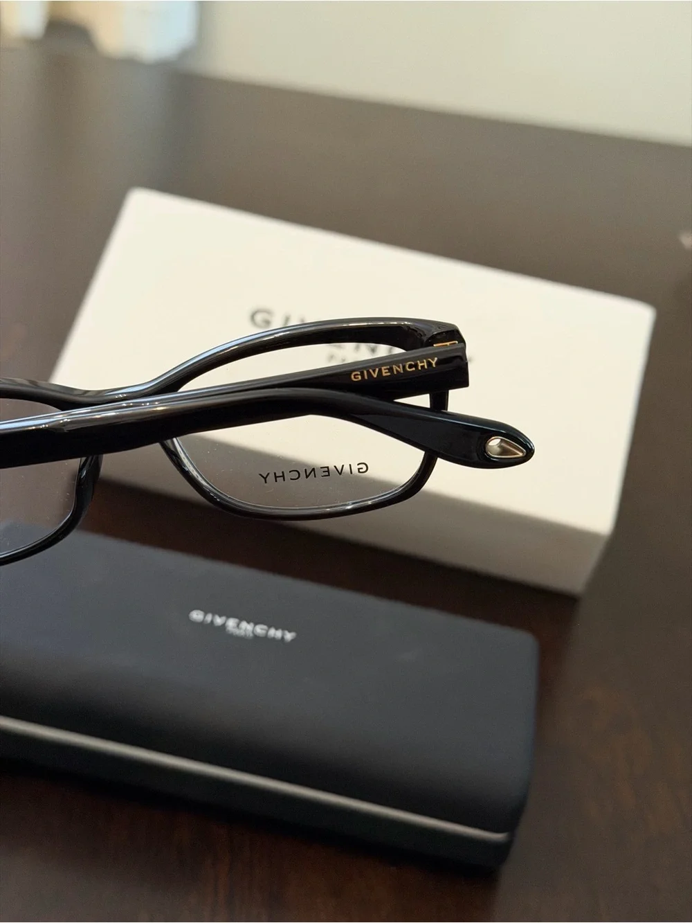 Givenchy Black Women's Eyeglass Frames - Sleek Rectangular Silhouette
